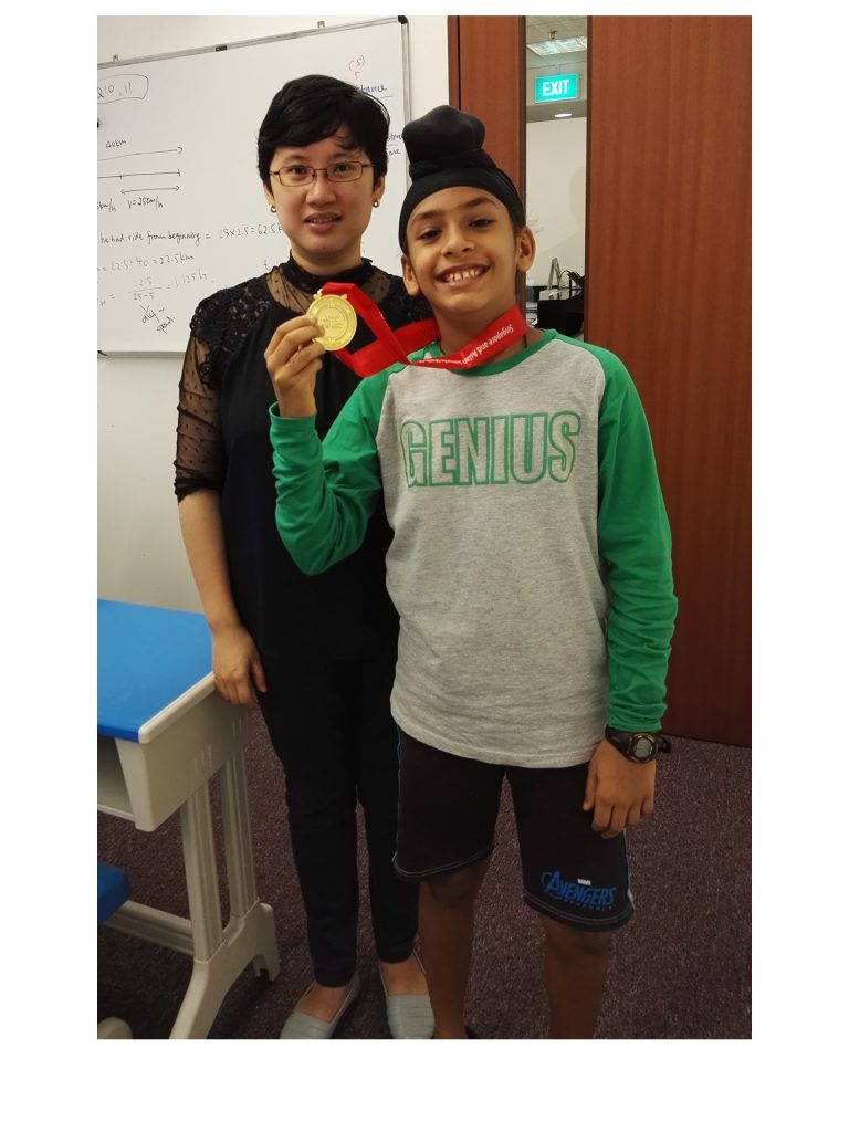 gold metal p5 math olympiad class