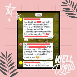 RGS Sec 2 Most Improved Award Whatsapp