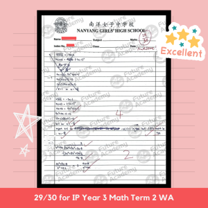 NYGH Sec 3 Math WA 2 29 Marks