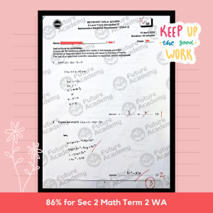 MGS Sec 2 Math WA 26 Marks