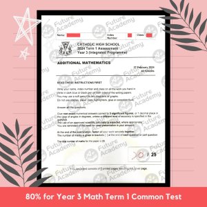 CHS Sec 3 Add Math Assessment 20 Marks