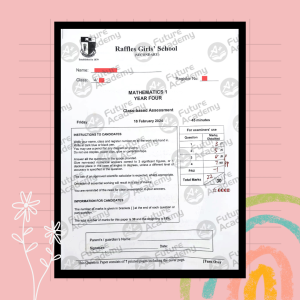 RGS Sec 4 Assessment Math 22 Marks