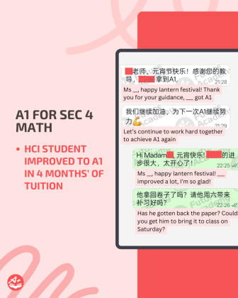 reviews and results screenshots (Instagram Post (4:5)) - HCI S4 Math improved to A1 after 4 months