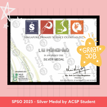 exam results - SPSO 2023 - Silver Medal by ACSP Student