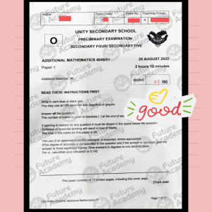 NEW exam results (1080 x 1350 px) - Unity Sec 4 A Math Prelim Paper 1 77 Marks