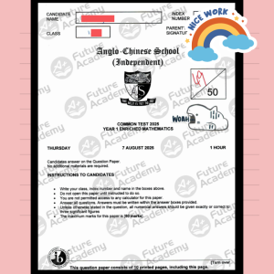 49 Marks for ACSI Sec 1 MAth Term 3 CT