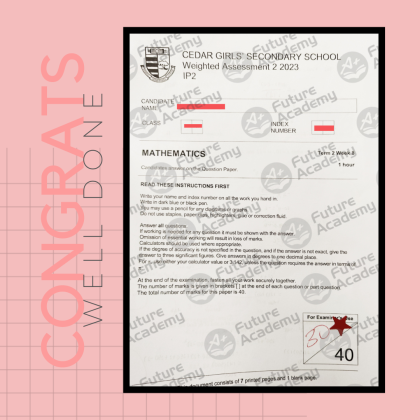 Cedar IP Sec 2 Math 20 Marks