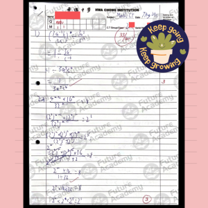 33 Marks for HCI Sec 2 Math CT