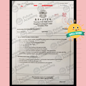 49 Marks for NYGH IP Sec 4 Math WA 1