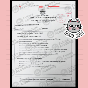 Full Marks for NYGH IP Sec 4 Math WA