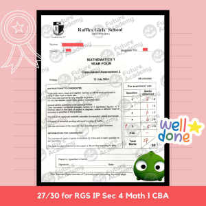 RGS IP Year 4 CBA 2 27 Marks