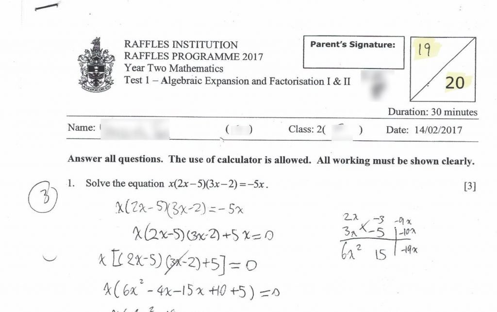 RI math tuition good result