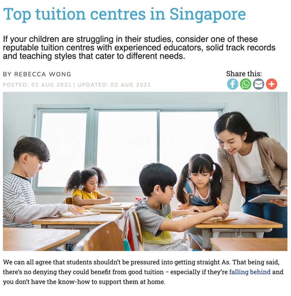 Best Online Tuition Singapore