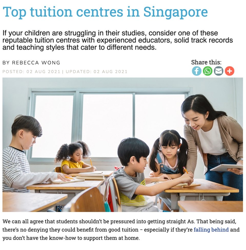 Bukit Batok Tuition Centre Near Me