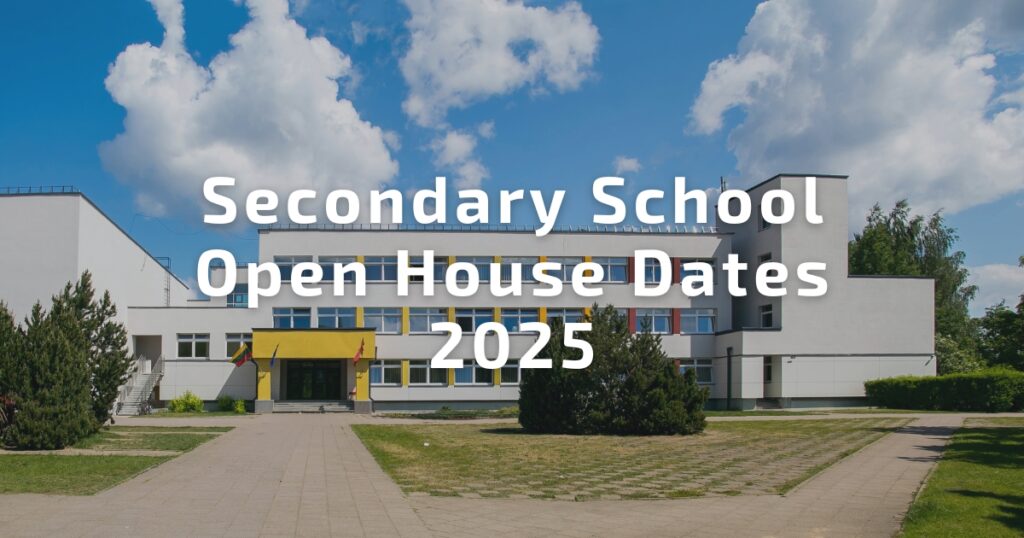 Secondary School Open House Dates in Singapore (2025)